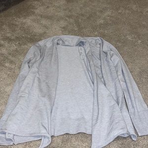 Grey cover up sweater